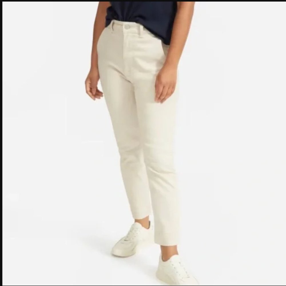 Everlane Slim Leg Crop Pant, High Waist, Sandstone, Sz. 2